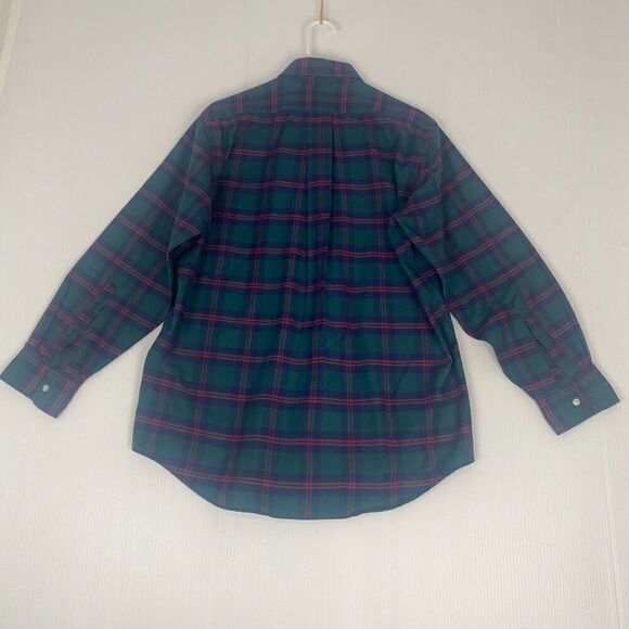 L.L Bean Button Down Shirt Mens SZ 16-33 Striped Long Sleeve  Cotton Made in USA - Picture 11 of 11